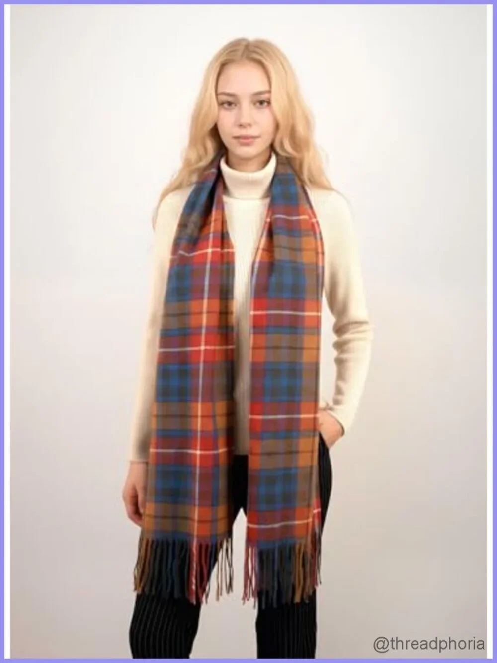 Tartan Plaid Scarf - Soft Cashmere Feel Winter Scarf, Scottish Wrap for